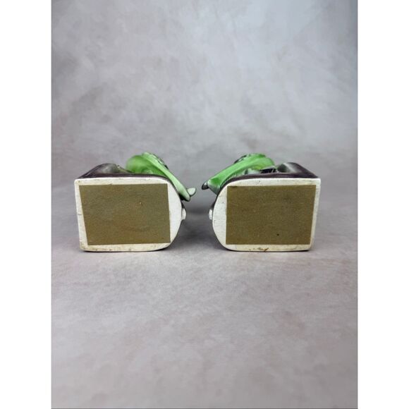 Vintage Green Ceramic Parrot Bookends Bird - Picture 11 of 12